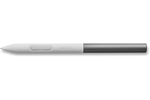 Wacom One Standard Pen (for 2023 Edition Wacom One displays and Tablets), White Front/Gray Rear