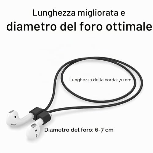 4 Anti-lost Magnetic Straps, Magnetic Strap for AirPods for Wireless Headphones and Earbuds Anti Loss Silicone