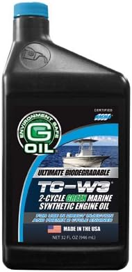 Green Earth Technologies 1401 G-Oil TC-W3 2-Stroke Ultimate Biodegradable Green Marine Engine Oil - 1 Quart