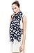 Lina & Lily Lovely Rabbit Bunny Print Women's Large Scarf Lightweight (Blue and White)
