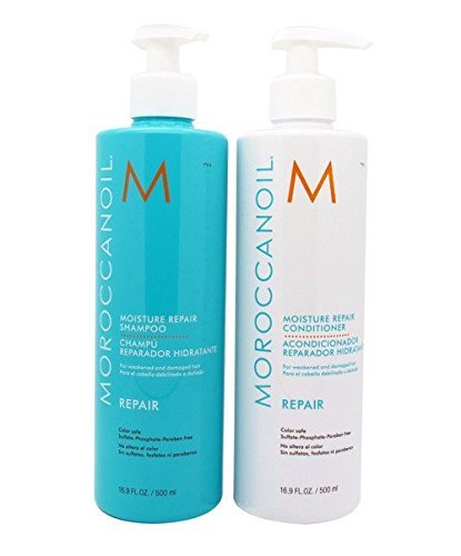 Moroccanoil Moisture Repair Shampoo Plus Conditioner, 16.9 Ounce