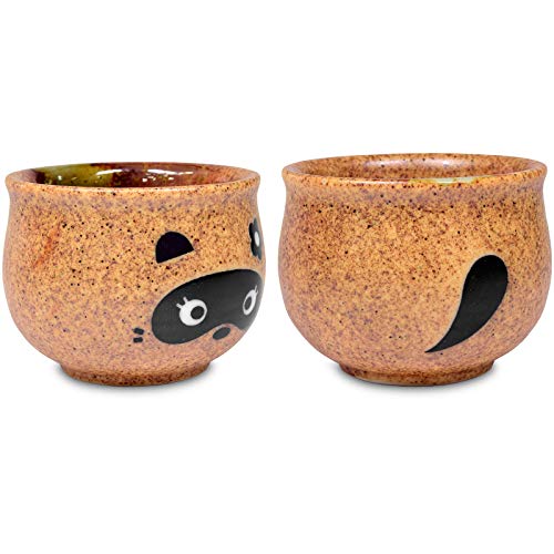 Mino Ware Traditional Japanese Sake Set, Tokkuri Bottle and 4 Ochoko