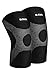 Mava Sports Knee Compression Sleeve Support with Adjustable Strap for Men and Women - Perfect for Joint Pain, Weightlifting, Running, Gym Workout, Squats and Arthritis Relief (Black, XL)
