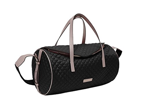 Archer Brighton Chloe Lightweight Quilted Nylon Laptop Duffle (Black)