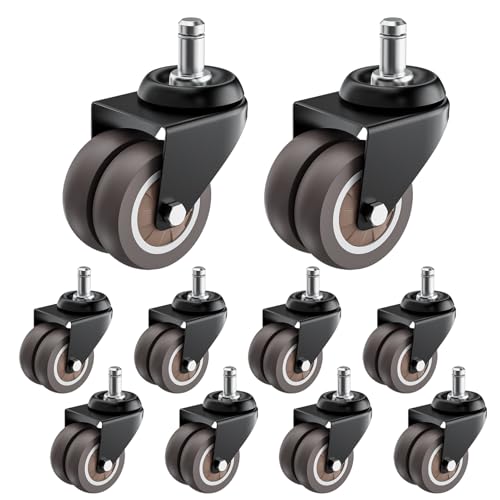 ASHGOOB Low Profile Office Chair Casters