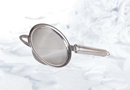 Krishna Handmade INDIAN Fine Mesh Stainless Steel MINI TEA STRAINER/Stainless Steel Pour Over Coffee Dripper Filter/Reusable Cone Shaped Filter/Colour : [Krish-Misc-PL02]