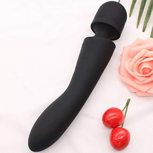 Handheld Plantar Massage Silicone Messager with Rapid USB Charging Cable Portable Bike Packing Pouches Easy to Carry for Travel or Home (Black-y)