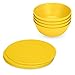 Green Eats Snack Plates & Snack Bowl Set, Yellow