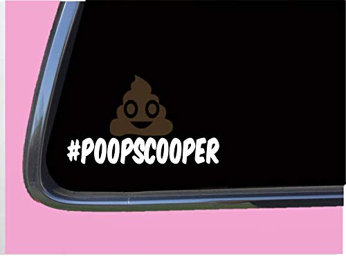 Poop Scooper TP 600 Sticker 8" Decal dog cat horse rescue kennel bag leash
