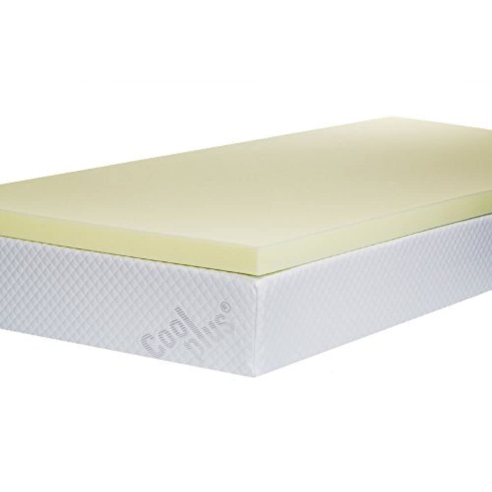 Southern Foam Caravan Memory Foam Mattress Topper,75 x 27 x 2-Inch, White