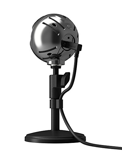 Arozzi Sfera USB Microphone for Gaming & Streaming, Chrome - PC/Mac/Linux