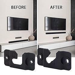 Seayoo 1 Pair of Black Wall Mount Bracket