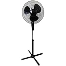 VMI Oscillating Pedestal Fan, 16", Black