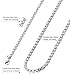 ORAZIO 3MM Stainless Steel Chain Cross Necklace for Men Women Bible Lord's Prayer Pendant 22 Inches
