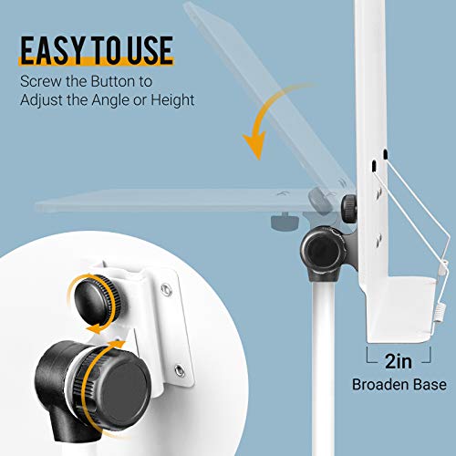 CAHAYA Sheet Music Stand & Tabletop Music Stand Solid Back with