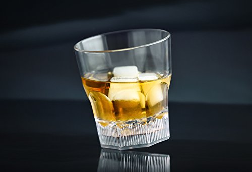 PRECORN Kunststoff-Glas für Whisky im 4er Set Whiskey Liebhaber LED beleuchtete Trinkgläser 240 ml – Bild 3