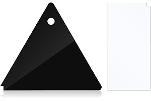 2pcs Snowboard Wax Scraper, Plastic Triangle & Rectangle Ski Wax Scraper Remover Ski Base Cleaner Tool for Outdoor Sports Ski