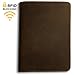 RFID Blocking Passport Holder Travel Wallet - Genuine Crazy Horse Leather (Dark Brown)