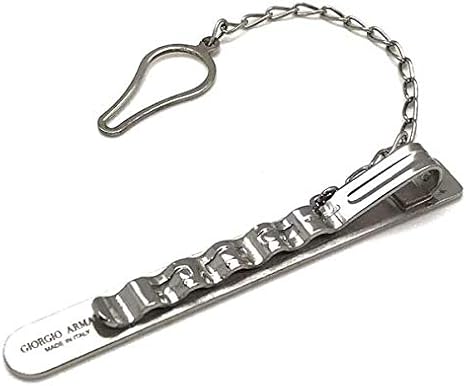 Amazon Co Jp ジョルジオアルマーニ Giorgio Armani ネクタイピン シルバー ブラック 53l630 630 000 服 ファッション小物