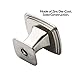 Alzassbg 10 Pack Brushed Satin Nickel Cabinet Knobs, 1.22 Inch(31mm) Length Kitchen Cabinet Hardware Square Knobs for Cupboard and Drawer AL6073SN