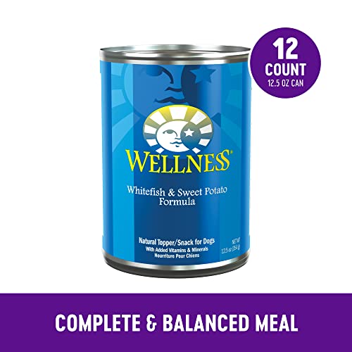 Wellness Complete Health Natural Wet Canned Dog Food, Whitefish