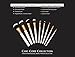 BEST SELLING Professional 8 Piece Makeup Brush Set with Designer Case Plus BONUS Stippling Brush. Hand-Made Powder, Foundation, Concealer, Eyeshadow Brushes and More. Professionally Endorsed.
