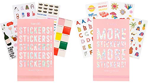 ban.do Planner Sticker Book Gift Set, 70 Pages with Over 1,400 Assorted Stickers Combined, Issues 3 and 4