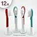 Set of 12 Replacement Toothbrush Heads for Philips Sonicare Kid's Standard Size Toothbrush
