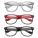 zeroUV - Nerd Raver Poser Clubbing Clear Lens UV400 Dork Horn Rimmed Glasses