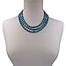 MGR MY GEMS ROCK! Long Endless Matte Finish Azurite Stone Necklace, 60 Inches Long. (Azurite)