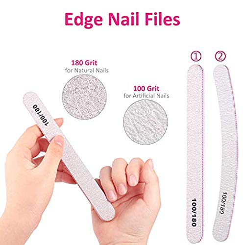 image for SWS 20PCS Nail Polish Remover Clips Soak Off Caps & Stainless Steel Tr