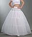 WANNISHA 3 Hoops Petticoat Crinoline Slips Underskirt Floor Length for Bride Gown