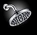 6” Fixed Shower head -High Pressure Showerhead - Anti-clog Anti-leak - DISASSEMBLY CAPACITY - Powerful Shower Spray against Low water flow- Adjustable Metal Swivel Ball 2.5 GPM Chrome