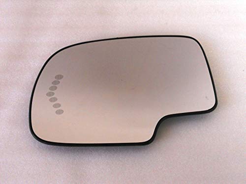 HEATED Mirror Glass With TURN SIGNAL for Escalade Avalanche Silverado Suburban Tahoe Sierra Yukon Driver Side View Left LH