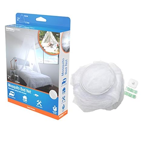 Permastik Mosquito Net for Twin, Queen & King Size Bed, White
