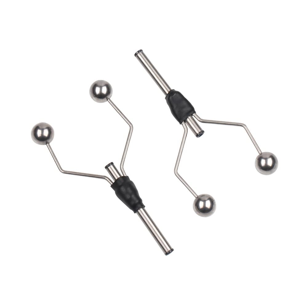 Hopbucan 2PC Double Bi-Ceramic Tip Fly Tying Bobbin Holder for Standard Bobbin Fishing Flies Lure Baits Making Tool