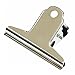 LI-GELISI Large Bulldog Clips, Metal Paper Clip, Bull Dog Clips Stainless Steel Bulldog/Hinge Paper Clip, Office Supplies 4 Pack- 5 inch