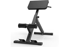 lanmu2020 Foldable Hyperextension Roman Chair Back Extension,Sturdy and Comfortable - Glute, Hamstring, and Ab Workouts - Fol