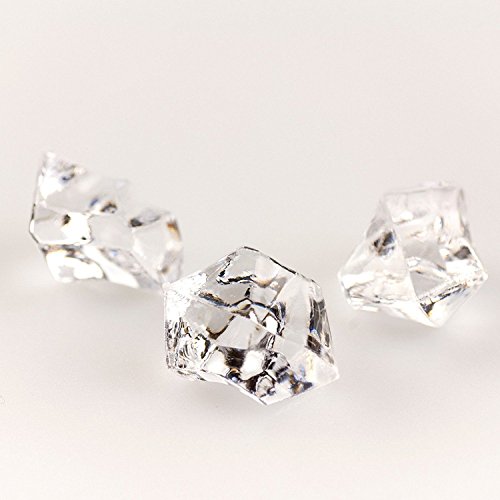 Ifavor123 Crystal Clear Acrylic Fake Ice Diamond Rocks for Vase Filler Photo Prop Table Scatter Any Occasion Party Decoration – 2 Lbs. - Thumbnail 7