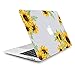 Arike MacBook Air 13 Inch Case with Touch ID 2021 2020 2019 2018 Release A2337 M1 A2179 A1932, Sunflower Matte See Through Clear Hard Case with Keyboard Cover & Mouse Pad