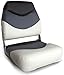 Leader Accessories Premium Folding Boat Seat White/Gray/Charcoal
