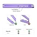 Food Bag Heat Sealer Handheld, Portable Mini Sealing Machine for Bag Food Storage, Double Smart Switches on the Side with 47 inch Separate Type Power Cable (Purple)