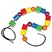 Learning Resources Beads in a Bucket, Set of 110, Ages 3+, Lacing Beads, Fine Motor Skills,Back to School Supplies,Teacher Supplies for Classroom