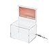 Ultra-Mini Small Clear Donation Box 4 inch Wide