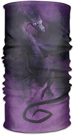 QGbird Unisex Night Dragon Purple Bandanas Helmet Liner Head Wrap Scarf One Size Great Gifts For Men Women