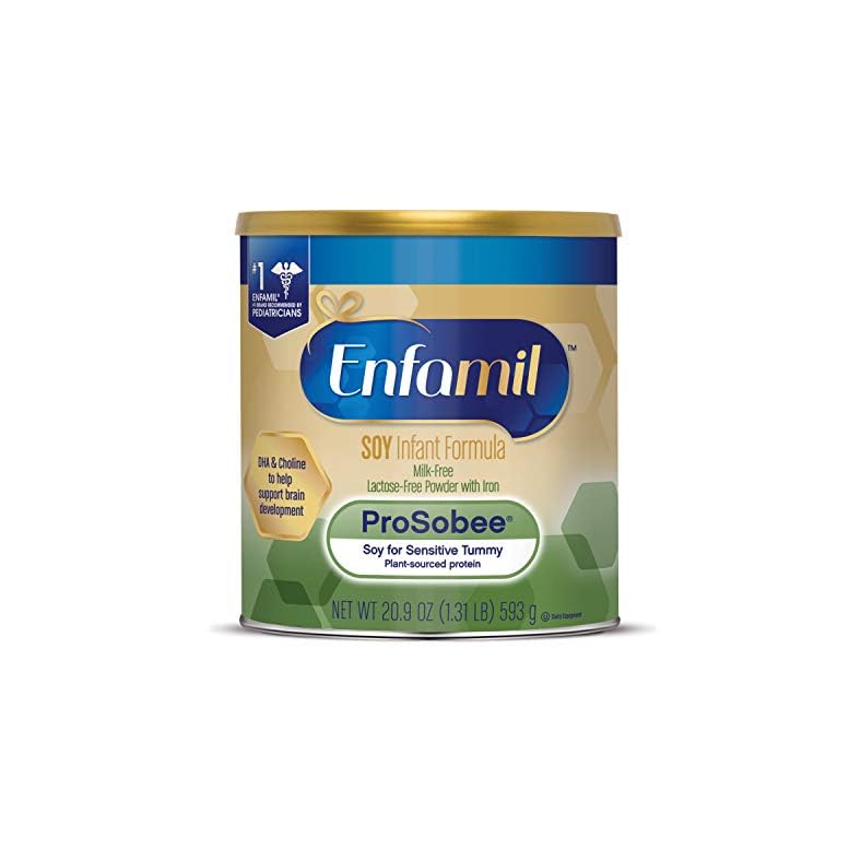 Plant based Baby Formula, 20.9 Oz Powder Can, Enfamil ProSobee for Sensitive Tummies, Soy-based, Plant Sourced Protein…