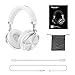 Bluedio T4 (Turbine) Active Noise Cancelling Bluetooth Headphones with Mic Over-ear Swiveling Wired and Wireless headphones Headset for Cell Phone/TV/PC bass fashion (White)