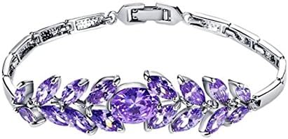Women Fashion Gorgeous Drop Crystal Zircon CZ Bracelet Elegant Banquet For Women Silver Ston Jewelry