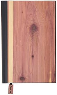 WOODCHUCK Wood Pocket Journal 6.5x4.5 Inches, Cedar, Lined Pages -100% Recycled Paper