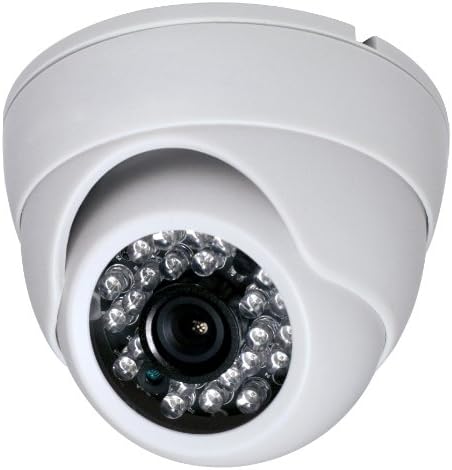 2 Megapixel 1080P Dome IR HD-CVI HD-TVI AHD CVBS 700TVL (4 Options in 1) Camera 24IR 3.6mm Lens Vandalproof Small Indoor Outdoor Aluminum Housing Security Camera for White Color